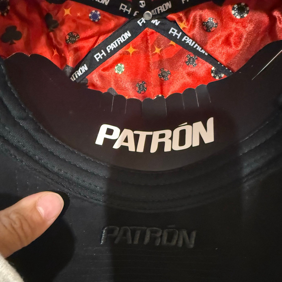 Men\'s Patron Black Lucky Casino Graphic Hat One Size